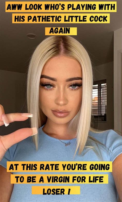 Look who's playing with his pathetic little cock again, what a virgin ...
