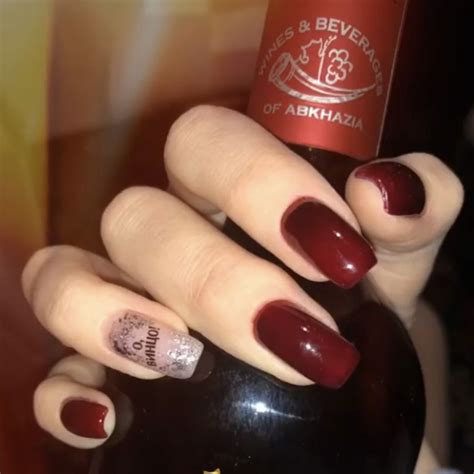 О, Винцо 🍷 | Маникюр, Ногти, Бордовый