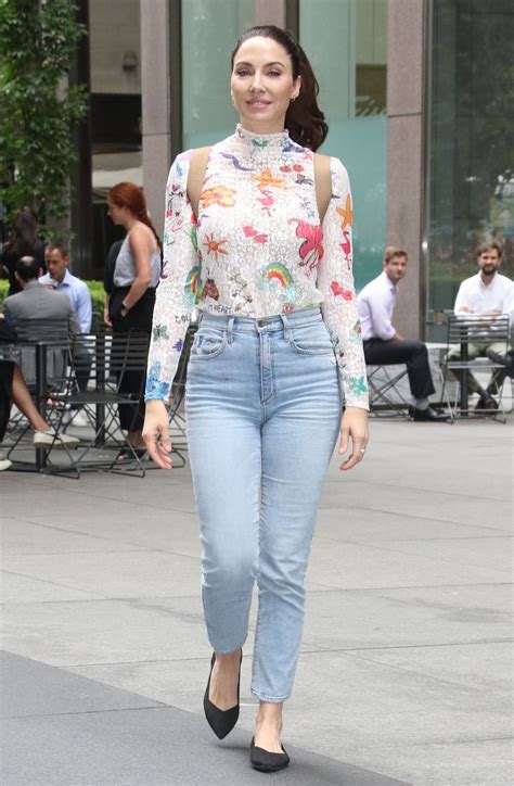 WHITNEY CUMMING in Denim Leaves SiriusXM Studios in New York 07/26/2022