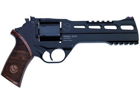 Chiappa Rhino 60DS 357 Mag Revolver 6 Black Barrel 6 Round Walnut Grip