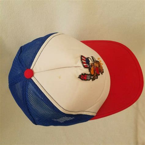 Sam Olympic Eagle McDonalds 1984 Hat Snapback Trucker… - Gem