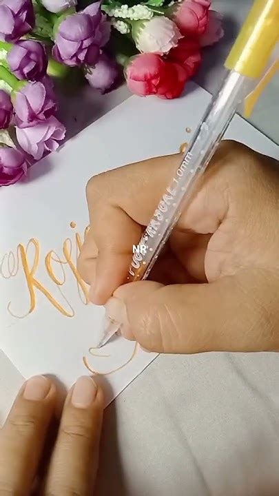 tulis nama cantik lettering calligraphy art youtube