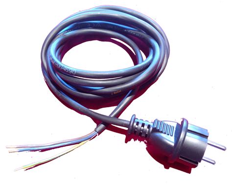 VOEDINGSKABEL RUBBER 3 METER EU PLUG - Rubol groothandel in led ...