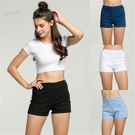 Summer New Fashion Womens Sexy Skinny Thin High Waist Shorts Denim ...