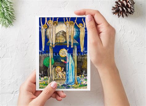 Catholic Christmas Card Set, Catholic Cards, Vintage Religious ...