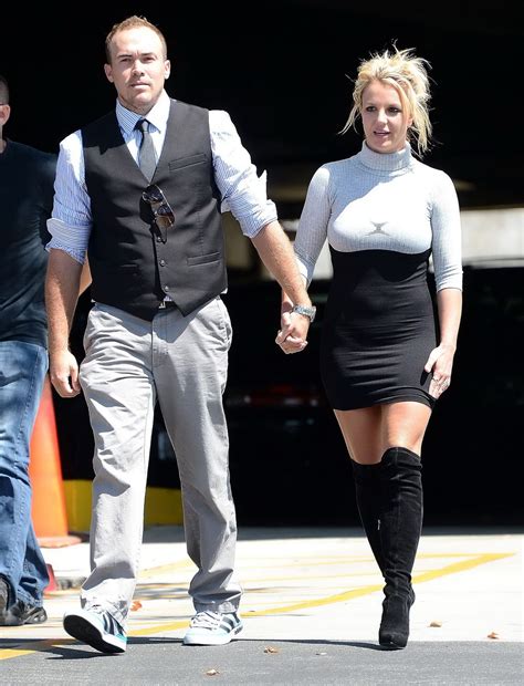 Britney Spears in tight little dress fuck-me boots leaving a church in