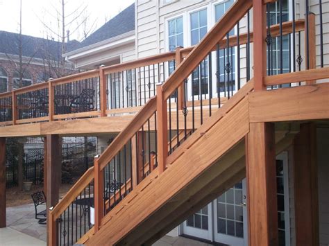 deck stair railing code madison art center design