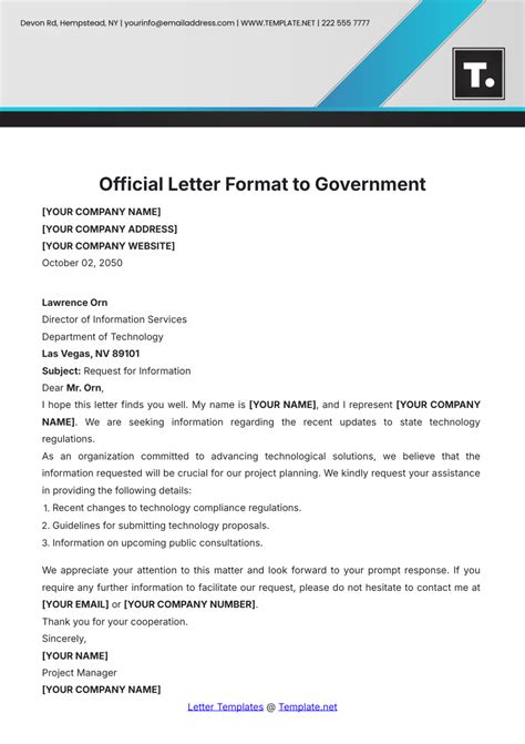 Free Formal Letter Templates, Editable and Printable