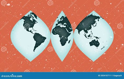 World Map Poster. stock vector. Illustration of ancient - 205410711