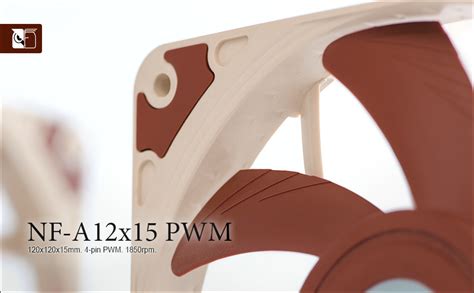 Noctua NF-A12x15 PWM, Premium Quiet Slim Fan, 4-Pin (120x15mm, Brown ...