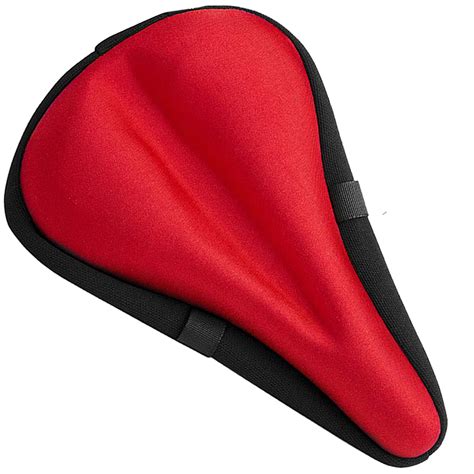 Snapklik.com : Bikeroo Comfort Bike Seat Cushion - Red Narrow Padded