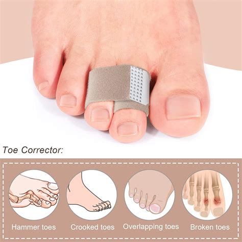 Xinjieda Toe Wraps - 6 Pieces Toe Tapes Splints Separator for
