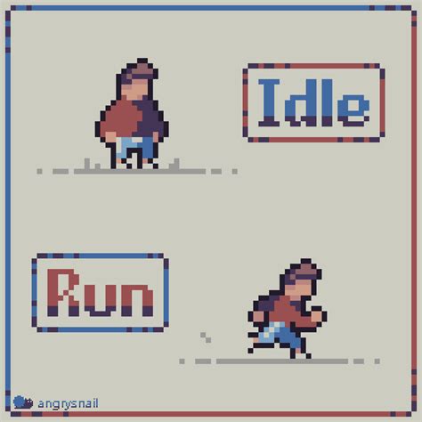 ArtStation - Pixelart Idle and Run animations, Nikita Solo