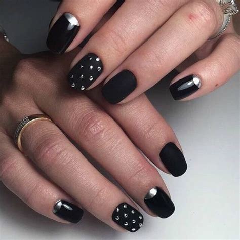 Черный матовый маникюр - фото 2020 | Шкатулка красоты | Manicure, Nail ...