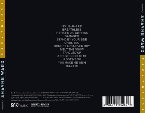 [Pop,Soul] Shayne Ward - Breathless 2007 [FLAC]