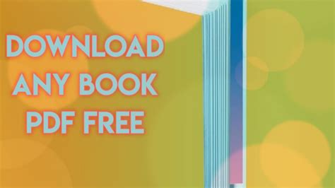 Free pdf book download - YouTube