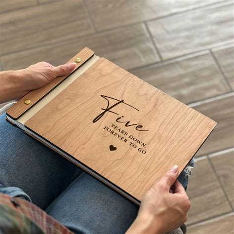5th Anniversary Gift Five Years Wood Anniversary Gift for Him, for ...