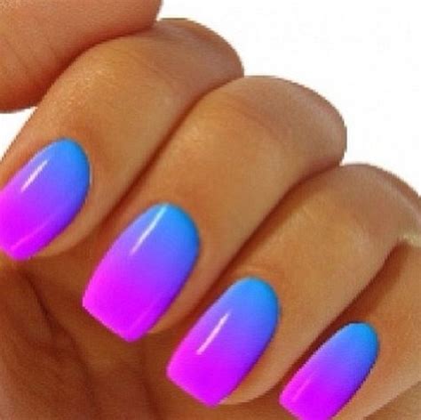 Neon Pink Nails, Vibrant Nails, Ombre Nails Glitter, Nail Art Ombre ...