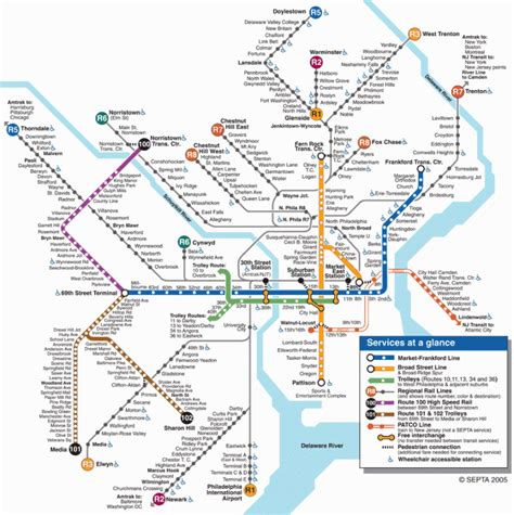 Philadelphia Metro Map - TravelsFinders.Com