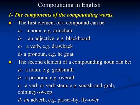 compounding  english powerpoint