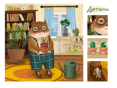 Бурундук-ботаник :: Behance