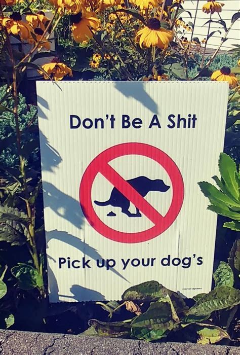 Funny Dog Poop Sign