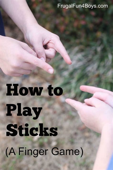 how to play sticks hand game