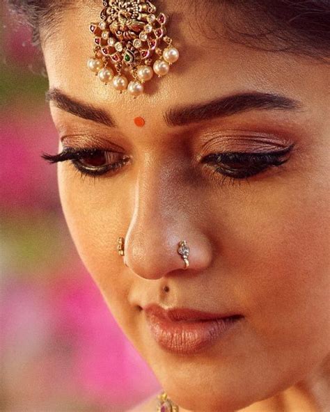 nayanthara double nose piercing beautiful girl face nayanthara