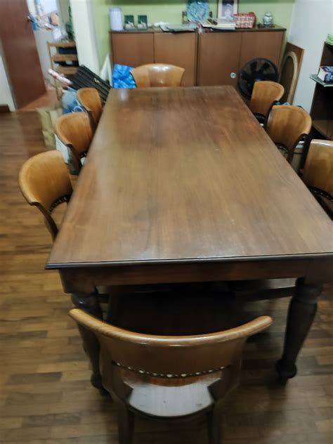 solid indonesian teak dining table   chairs furniture home