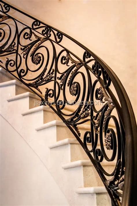 Decorative Wrought Iron Indoor Stair Railings - Easy Assembly & Custom ...