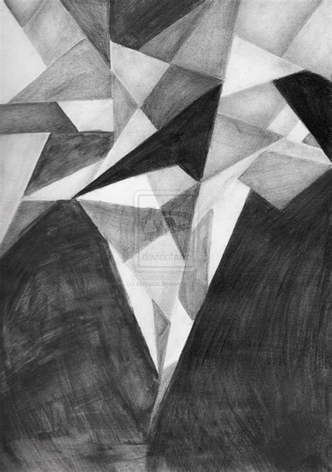 Shades by Milyusia on DeviantArt | Abstract pencil drawings, Drawings ...