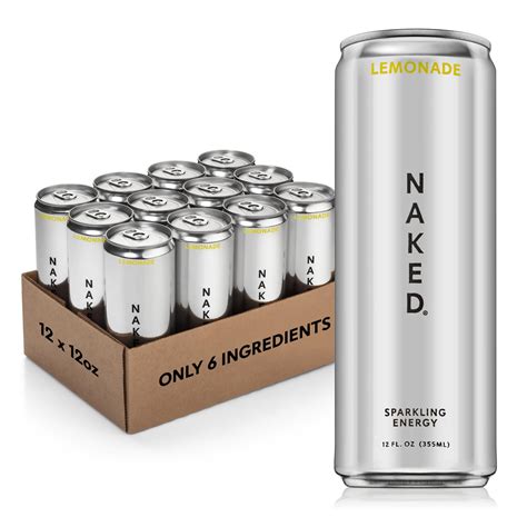 Amazon.com : Naked Sparkling Energy Drink - Lemonade, Organic Caffeine