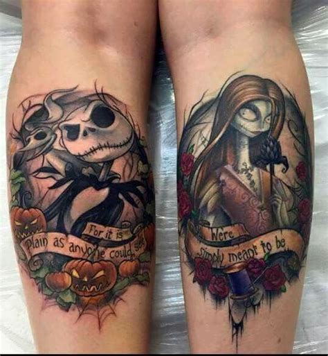 jack and sally tattoos for couples - Held In Awe Account Image Bank