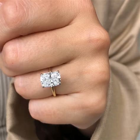 carat elongated cushion cut diamond ring ascot diamonds