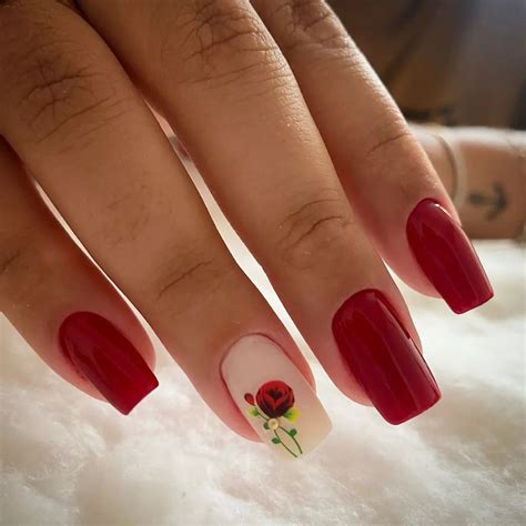 Unhas Decoradas Simples Vermelha - 60 unhas decoradas vermelhas: das simples às diferentes