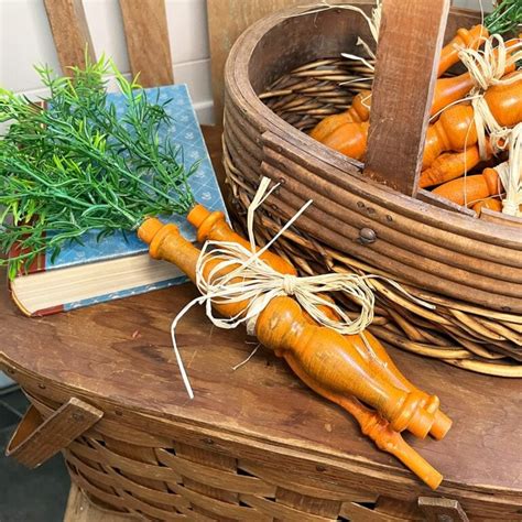 DIY Repurposed Wooden Spindle Carrots