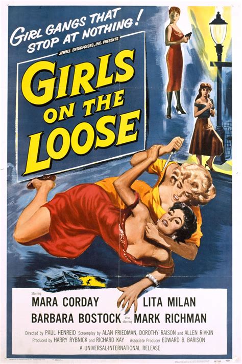Reparto de Girls on the Loose (película 1958). Dirigida por Paul