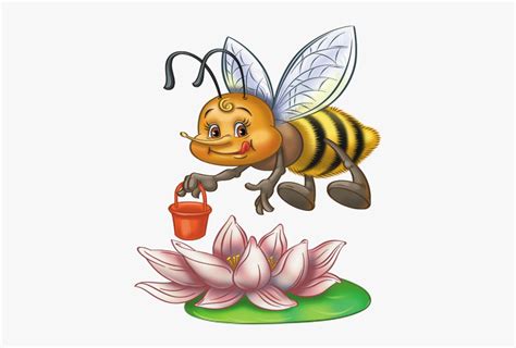 Пчелка Села На Цветок , Free Transparent Clipart - ClipartKey