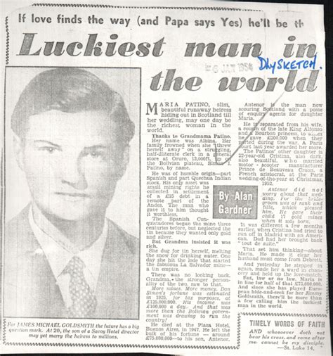 Luckiest man in the world – Sir James Goldsmith