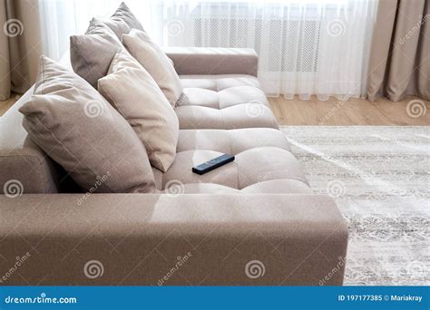 empty modern living room interior  couch stock image image