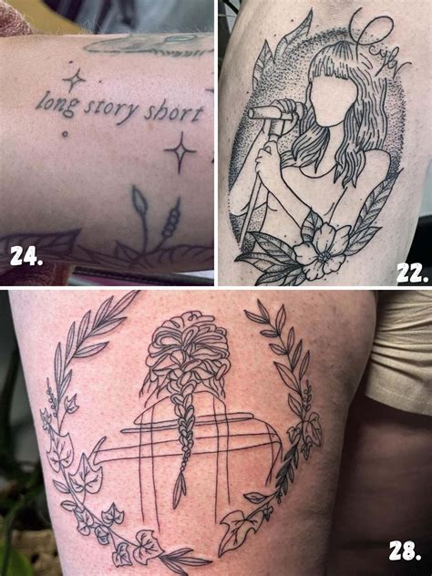Aesthetic Taylor Swift Tattoo Ideas For The Eras Tour - Tattoo Glee