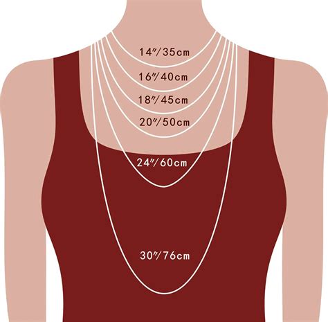 determine   necklace chain length ikkmir jewelry