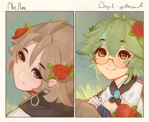 Blue_Picmi — Art that I made for alberose week back at the...