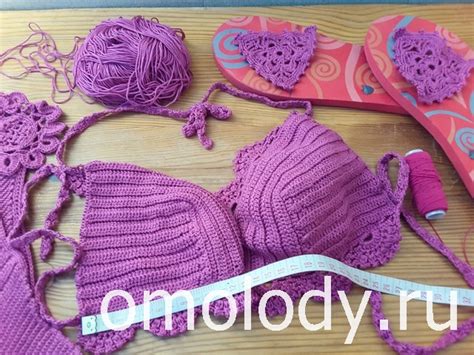 Купальник из микрофибры, крючком