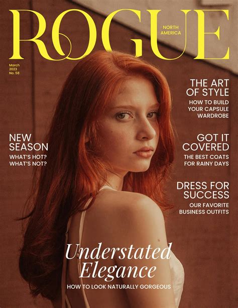 How To Make A Vogue Style Magazine Cover Design | kittl