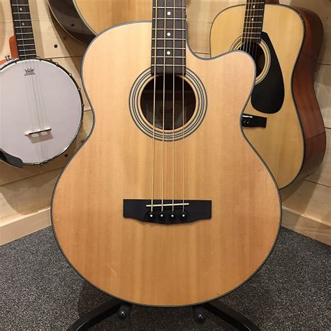 Cort SJB5F-NS 4 String Solid Spruce Top Acoustic Bass | Reverb UK