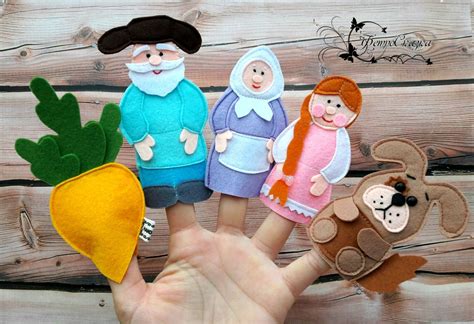 Сказки"Репка"и"Колобок".Кукольный театр,пальчиковые игрушки из фетра. в ...