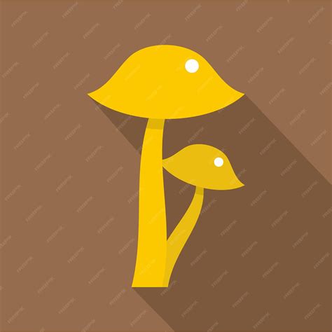 Premium Vector | Honey fungus icon flat illustration of honey fungus