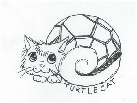 Curled Up Cat Drawing at GetDrawings | Free download