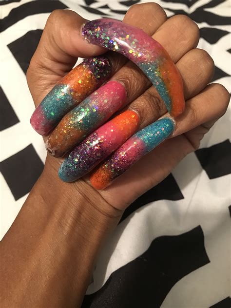 Long Curved Nail Designs - Atika Nanda